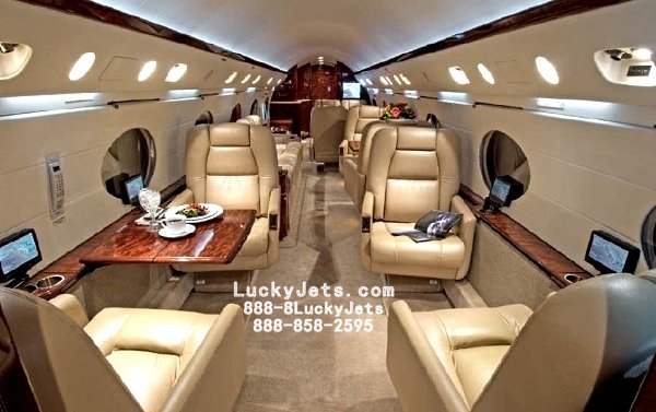 A Beautiful GIV with a G450 Interior arranged by Lucky Jets | Las Vegas
